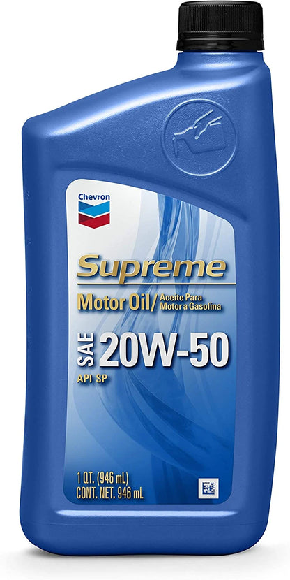 Chevron Supreme SAE 20W-50 Motor Oil - ShopSLU