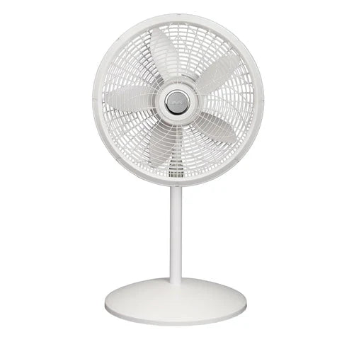 Lasko 18" Oscillating 3-Speed Elegance & Performance Pedestal Fan, White - ShopSLU